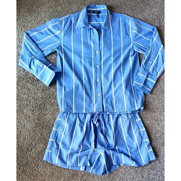 ME+EM 2 Piece Set Long Sleeve Size 6 Blue White Stripe New - Picture 10 of 10